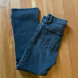 Hudson Blair High-Rise Bootcut Crop Demitria Black Jeans